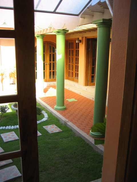Courtyard view from foyer